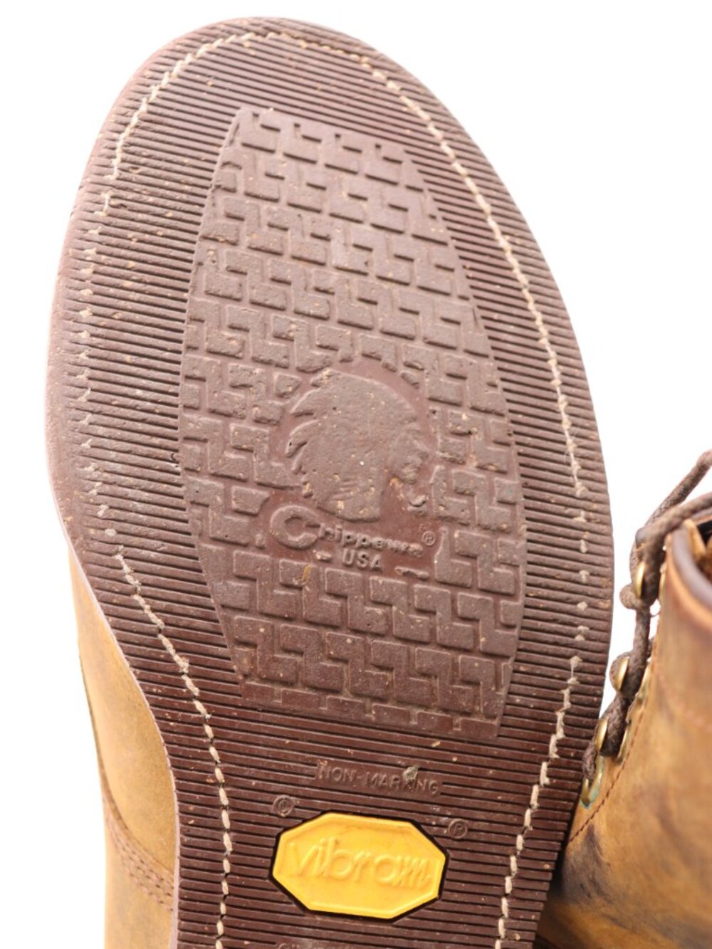 Vintage LL Bean Chippewa Katahdin Iron Men's 11.5 EE Brown Leather Boots Cap Toe - Picture 10 of 10